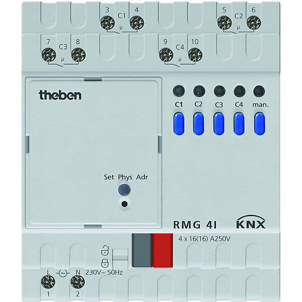 Theben Schaltaktor 100-240V AC RMG 4 I KNX